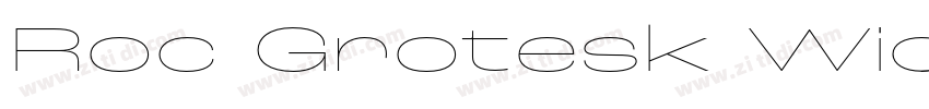 Roc Grotesk Wide Med字体转换